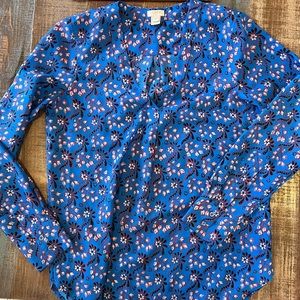 J Crew popover top XS NWOT